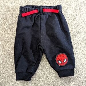 Marvel Spiderman pants black size 3 months